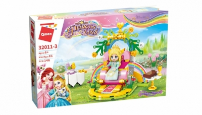 Конструктор Qman - Princess Leah, Престол на дъгата, 146 части