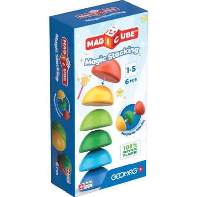 Магнитен конструктор Geomag - Геометрични фигури, 6 части