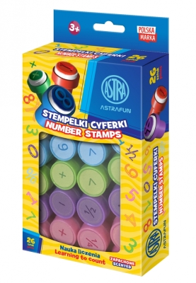 Комплект ароматизирани печати Astra - Цифри, 26 броя