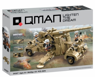 Конструктор Qman - Германско оръдие 88mm FlaK, 829 части