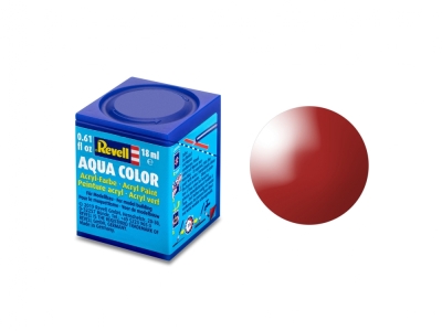 Акрилна боя Revell - Aqua Color, Огненочервенa, Гланц, 18 ml
