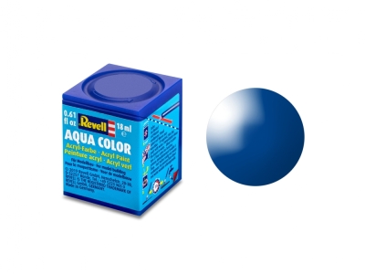 Акрилна боя Revell - Aqua Color, Синя, Гланц, 18 ml