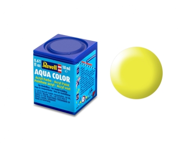 Акрилна боя Revell - Aqua Color, Копринено лимоненожълта, 18 ml