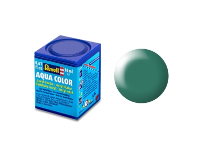 Акрилна боя Revell - Aqua Color, Копринено платиненозеленa, 18 ml