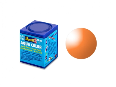 Акрилна боя Revell - Aqua Color, Чисто оранжевa, 18 ml