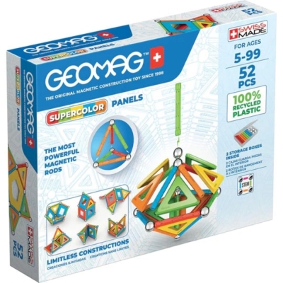 Магнитен конструктор Geomag - Supercolor, 52 части