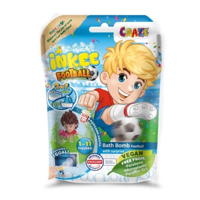 Бомбичка за баня Craze - Футбол с фигурка изненада, асортимент