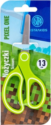 Ергономична ученическа ножица Astra - Pixel, 13 сm