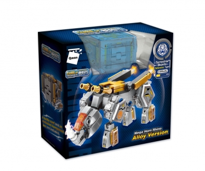 Конструктор Qman - Mechanical Beasts, Мега носорог, 162 части