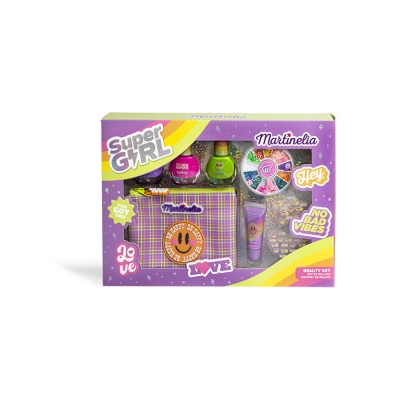 Детски комплект за разкрасяване Martinelia - Supergirl, 8 части