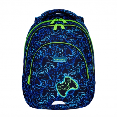 Ученическа раница Astra - Джойстик, 3 ципа