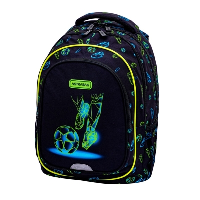 Ученическа раница Astra - Футболно движение, 3 ципа