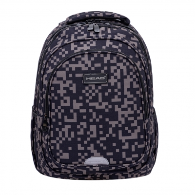 Ученическа раница Head - Сиви блокчета