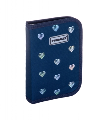 Ученически несесер Head - Сърца, Син