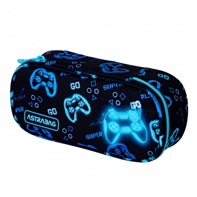 Овален ученически несесер Astra - Отивам да играя