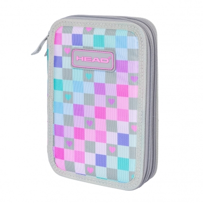 Ученически несесер Head - Сърца, 2 ципа