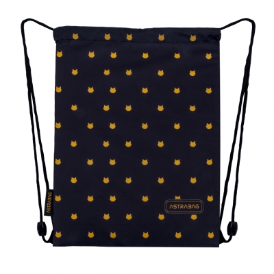 Спортна торба Astra - Пухкаво черно коте