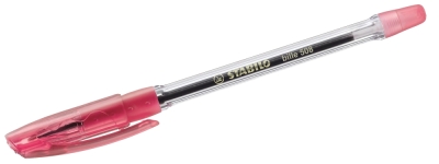 Химикалка с капачка Stabilo - Bille F, Червен