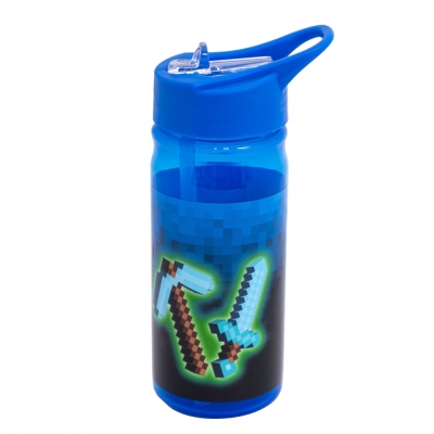 Бутилка за вода Astra - Aqua Pure, Син Пиксел, 450 ml