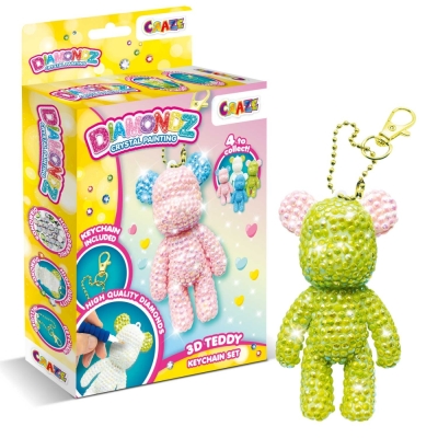 Творчески комплект Craze - Ключодържател с плюшено мече, асортимент