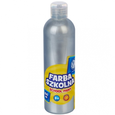 Ученическа боя - Astra, 250 ml, Металик сребро