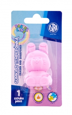 Oстрилка 2 в 1  с гума Astra - Зайче, Асортимент