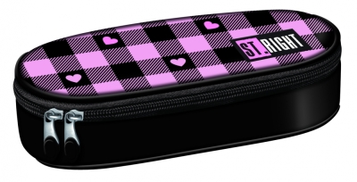 Овален несесер St.Majewski - St.Right, Розови сърца