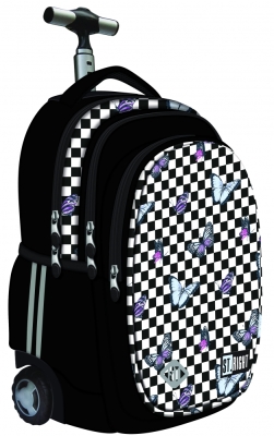 Ученическа раница с колелца St.Majewski - St.Right, Пеперуди