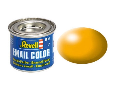 Емайлна боя Revell - Email Color, Копринено жълтa, 14 ml
