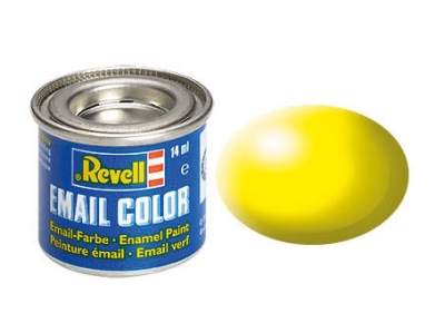 Емайлна боя Revell - Email Color, Копринено лимоненожълтa, 14 ml