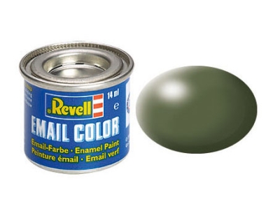 Емайлна боя Revell - Email Color, Копринено маслиненозеленa, 14 ml