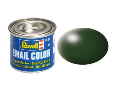 Емайлна боя Revell - Email Color, Копринено тъмнозеленa, 14 ml