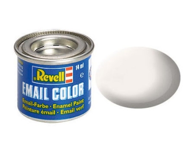 Емайлна боя Revell - Email Color, Бялa, Mат, 14 ml
