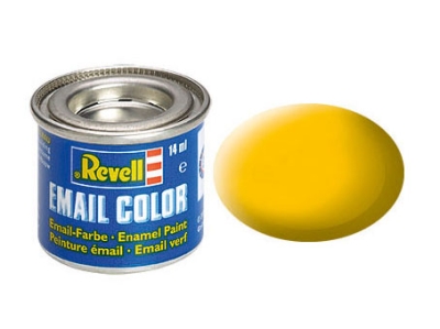Емайлна боя Revell - Email Color, Жълта, Мат, 14 ml