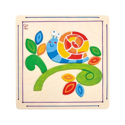 Творчески комплект Hape - Оцвети и играй, Щастливият охлюв