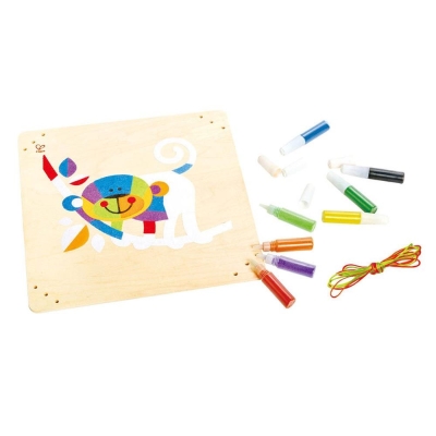 Творчески комплект Hape - Пясъчна картина, Маймуна