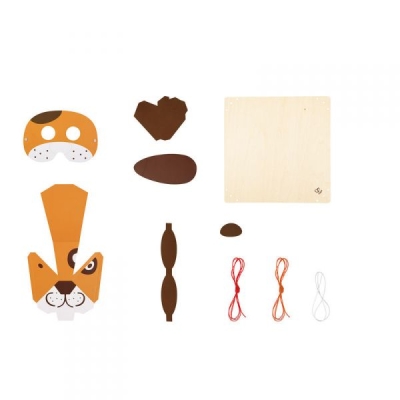 Творчески комплект Hape - Направи си сам картина и маска, Кученце