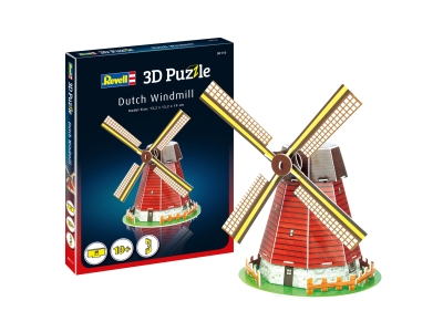 Мини 3D пъзел - Вятърна мелница