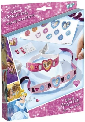 Творчески комплект Totum - Disney Princess, Декорирай сам, Гривни със сърца