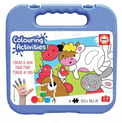 Пъзел за оцветяване Educa - Животни, 20 части