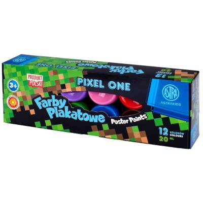 Бои за плакати Astra - Pixel One, 12 цвята x 20 ml