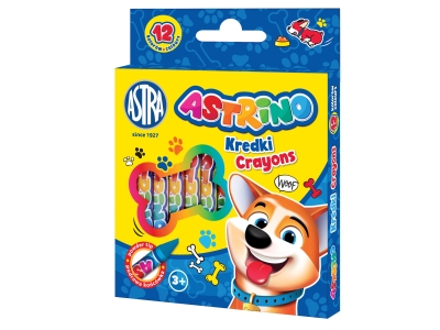 Комплект пастели Astra - Astrino, Grafion, 12 цвята