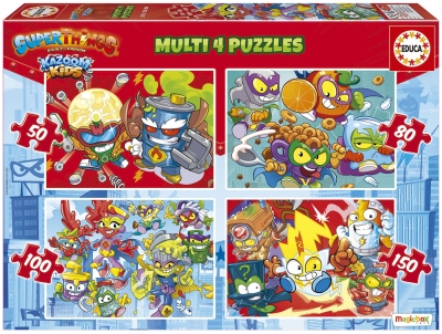Пъзел 4 в 1 Educa - Супер неща