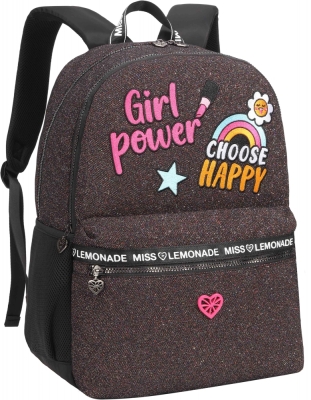 Ученическа раница Miss Lemonade - Girl Power, Блясък