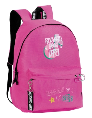 Ученическа раница Unkeeper - Record Your Life, Розова