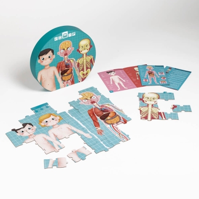 Образователен пъзел Eurekakids - Човешкото тяло, 100 части
