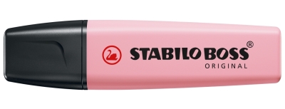 Текст маркер Stabilo - Boss Original Pastel, Нежно розов