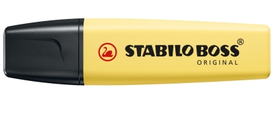 Текст маркер Stabilo - Boss Original Pastel, Млечно жълт