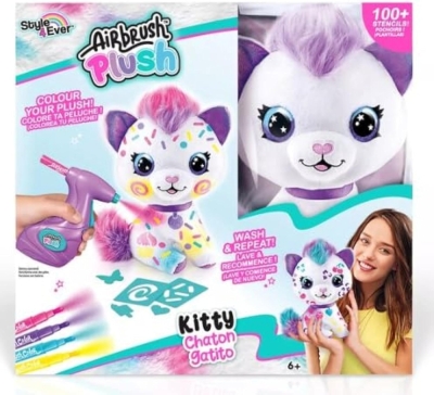 Творчески комплект Canal Toys - Плюшена играчка за оцветяване, Коте