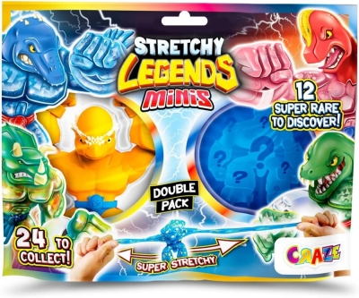 Мини разтегливи създания Craze - Legends Minis Double, 2 броя, асортимент